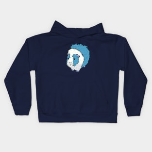 Blue And White Pop Art Guinea Pig Kids Hoodie